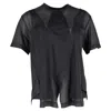 Comme Des Garçons Comme Des Garcons Mesh T-shirt In Black Polyester In Black