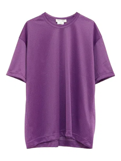 Comme Des Garçons Mesh T-shirt In Purple