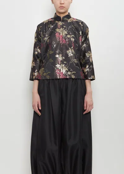 Comme Des Garçons Metallic Jacquard Jacket In Multi