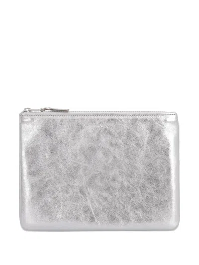 Comme Des Garçons Metallic Leather Zip Wallet