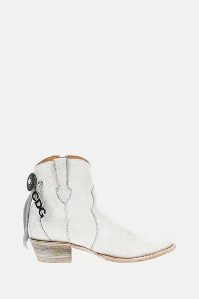 Comme Des Garçons Mexicana Boots In White