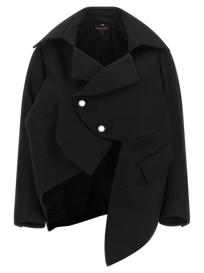 Comme Des Garçons Micro Ribbed Blazer In Multi