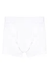 Comme Des Garçons Mid-rise Cotton Boxers In White