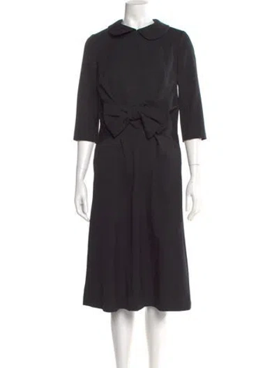 Pre-owned Comme Des Garçons Midi Length Dress In Gray