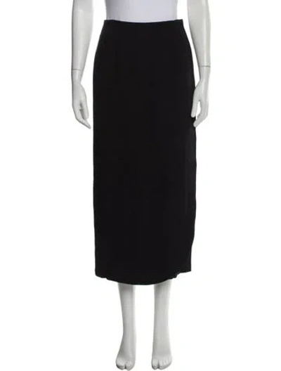 Pre-owned Comme Des Garçons Midi Length Skirt In Black