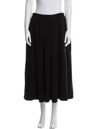 Pre-owned Comme Des Garçons Midi Length Skirt In Black