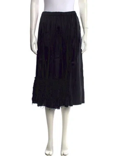 Pre-owned Comme Des Garçons Midi Length Skirt In Black