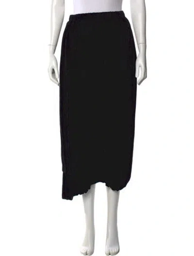 Pre-owned Comme Des Garçons Midi Length Skirt In Black