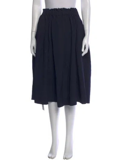 Pre-owned Comme Des Garçons Midi Length Skirt In Blue