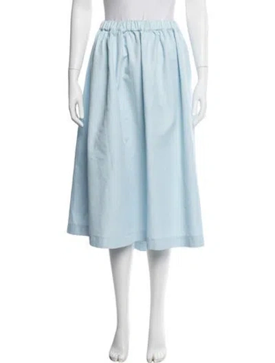 Pre-owned Comme Des Garçons Midi Length Skirt In Blue
