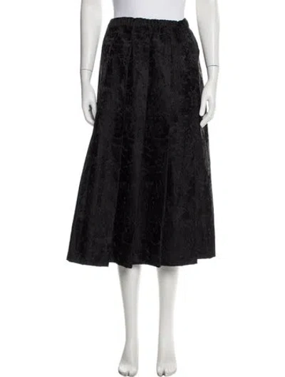 Pre-owned Comme Des Garçons Midi Length Skirt In Gray