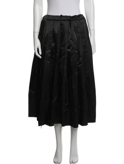 Pre-owned Comme Des Garçons Midi Length Skirt W/ Tags In Black