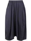 Comme Des Garçons Midi Skirt In Blue