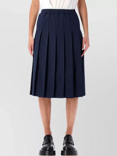 COMME DES GARÇONS MIDI SKIRT FEATURING STRUCTURED PLEATS