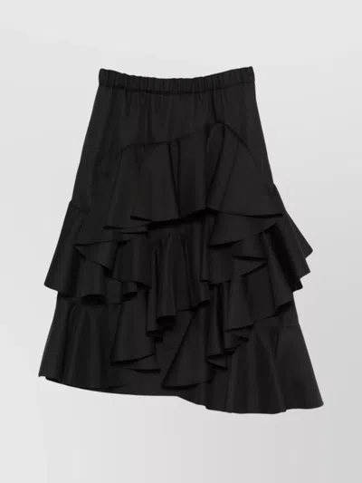 COMME DES GARÇONS MIDI SKIRT RUFFLED LAYER DESIGN