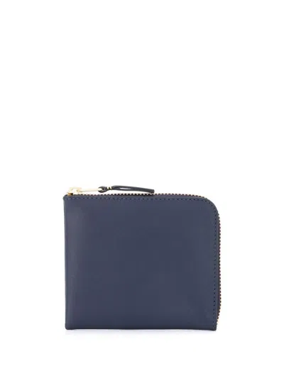 Comme Des Garçons Midnight Blue Leather Wallet