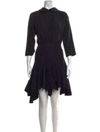 Pre-owned Comme Des Garçons Mini Dress In Black