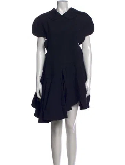 Pre-owned Comme Des Garçons Mini Dress In Blue