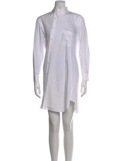 Pre-owned Comme Des Garçons Mini Dress In White