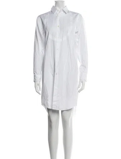 Pre-owned Comme Des Garçons Mini Dress In White