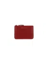 Comme Des Garçons Mini Pocuh In Red