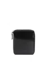 Comme Des Garçons Vertical Zip Around Wallet With Coin Pocket In Black