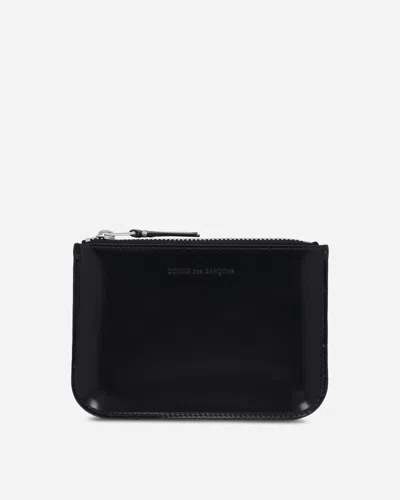 Comme Des Garçons Mirror Inside Zip Pouch Black / Silver
