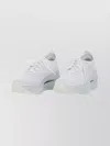 Comme Des Garçons Modern Sneakers With Thick Sole And Mesh In White