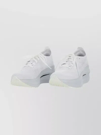 Comme Des Garçons Modern Sneakers With Thick Sole And Mesh In White