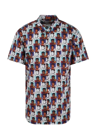 Comme Des Garçons Muhammad Ali Printed Shirt In Multicolor