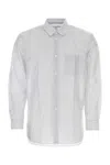 Comme Des Garçons Multi Color Embroidered Cupro Shirt In Multicolor