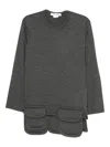 Comme Des Garçons Multi-pocket T-shirt In Gray