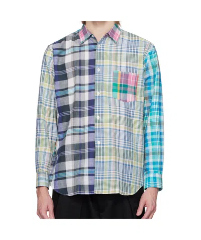 Comme Des Garçons Multi Tartan Shirt In Gray