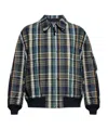 Comme Des Garçons Multicolor Checked Jacket In Black