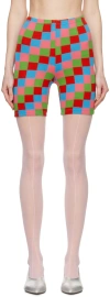 Comme Des Garçons Multicolor Intarsia Shorts In 1 Multi