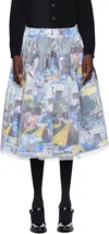 Comme Des Garçons Patterned Skirt In Multi