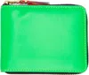 Comme Des Garçons Multicolor Super Fluo Group Wallet In Green