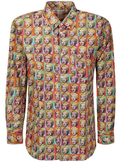Comme Des Garçons Multicolour Cotton Textured Shirt In Multicolor