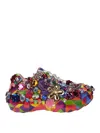Comme Des Garçons X Salomon Glass Crystal Embellished Sneakers In Multicolour