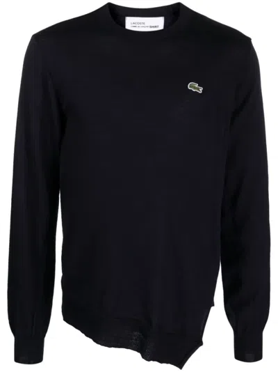 COMME DES GARÇONS NAVY BLUE ASYMMETRIC JUMPER