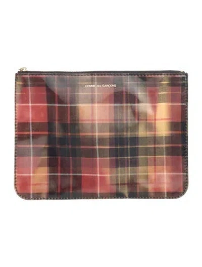 Pre-owned Comme Des Garçons Neutral Patterned Cosmetic Bag