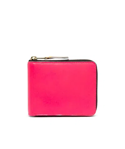 Comme Des Garçons 'new Super Fluo' Wallet In Pink