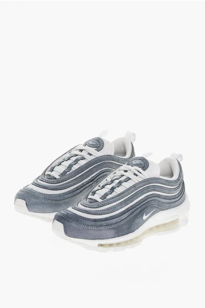 Comme Des Garçons Nike Homme Plus Leather Air Max 97 Low-top Sneakers With Air In Gray