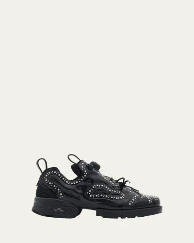 Comme Des Garçons Noir Kei Ninomiya X Reebok Studded Sneakers In Black