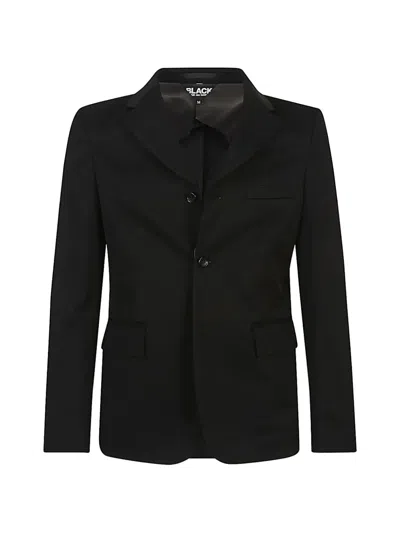 Comme Des Garçons Tailored Single-breasted Jacket Back Vent In Black