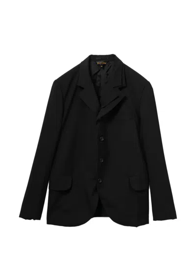 Comme Des Garçons Notched-lapels Blazer In Black