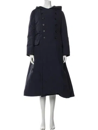 Pre-owned Comme Des Garçons Nylon Coat In Blue