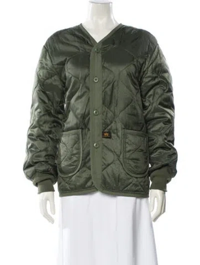 Pre-owned Comme Des Garçons Nylon Coat In Green