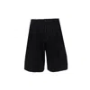 Comme Des Garçons Waist Belt Shorts In Black