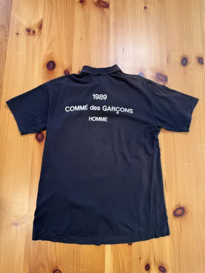 Pre-owned Comme Des Garçons Og 1989 Comme Des Garcons Cdg Polo In Black